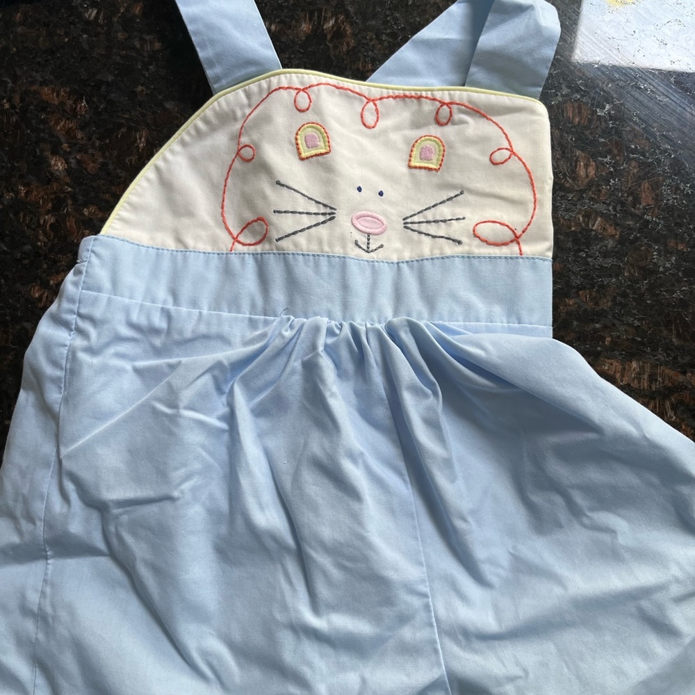 TBBC lion romper 6-12m euc